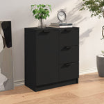 Sidebord Svart 60X30X70 Cm Konstruert Tre