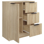Skjenk Sonoma Eik 60X30X70 Cm Konstruert Tre