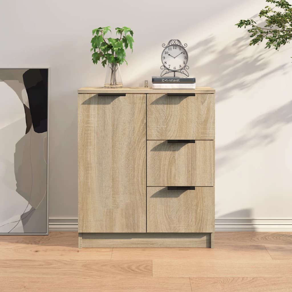 Skjenk Sonoma Eik 60X30X70 Cm Konstruert Tre
