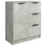 Skjenk Betonggrå 60X30X70 Cm Konstruert Tre