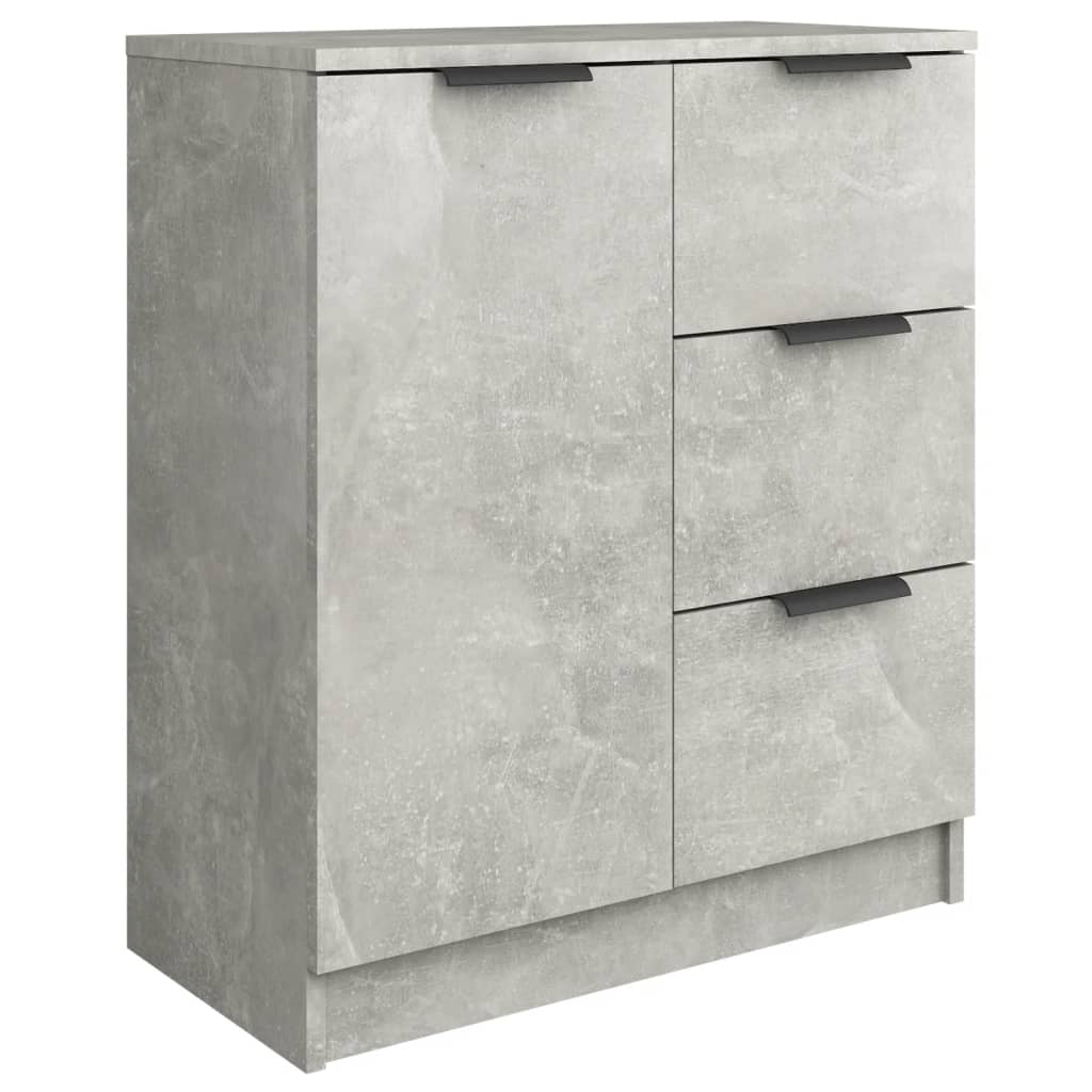 Skjenk Betonggrå 60X30X70 Cm Konstruert Tre