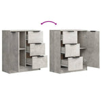 Skjenk Betonggrå 60X30X70 Cm Konstruert Tre