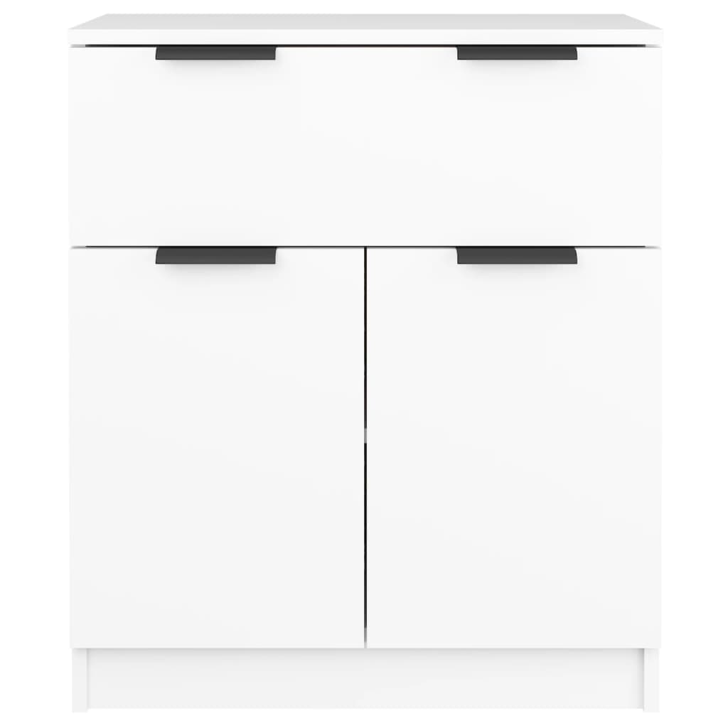 Skjenk Hvit 60X30X70 Cm Konstruert Tre