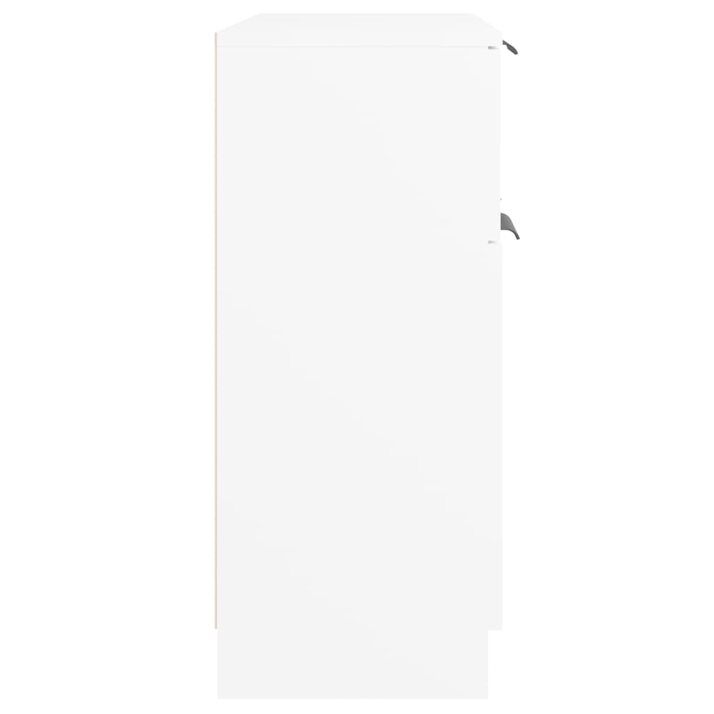 Skjenk Hvit 60X30X70 Cm Konstruert Tre