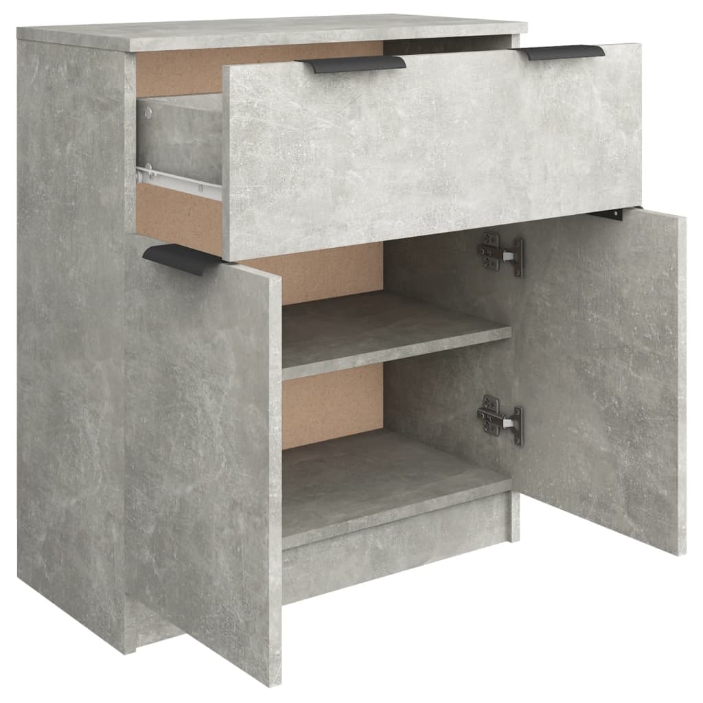 Skjenk Betonggrå 60X30X70 Cm Konstruert Tre