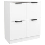 Skjenk Hvit 60X30X70 Cm Konstruert Tre