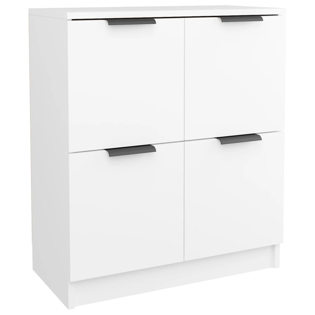 Skjenk Hvit 60X30X70 Cm Konstruert Tre