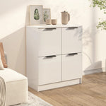 Skjenk Hvit 60X30X70 Cm Konstruert Tre