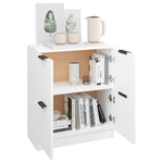 Skjenk Hvit 60X30X70 Cm Konstruert Tre