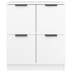 Skjenk Hvit 60X30X70 Cm Konstruert Tre