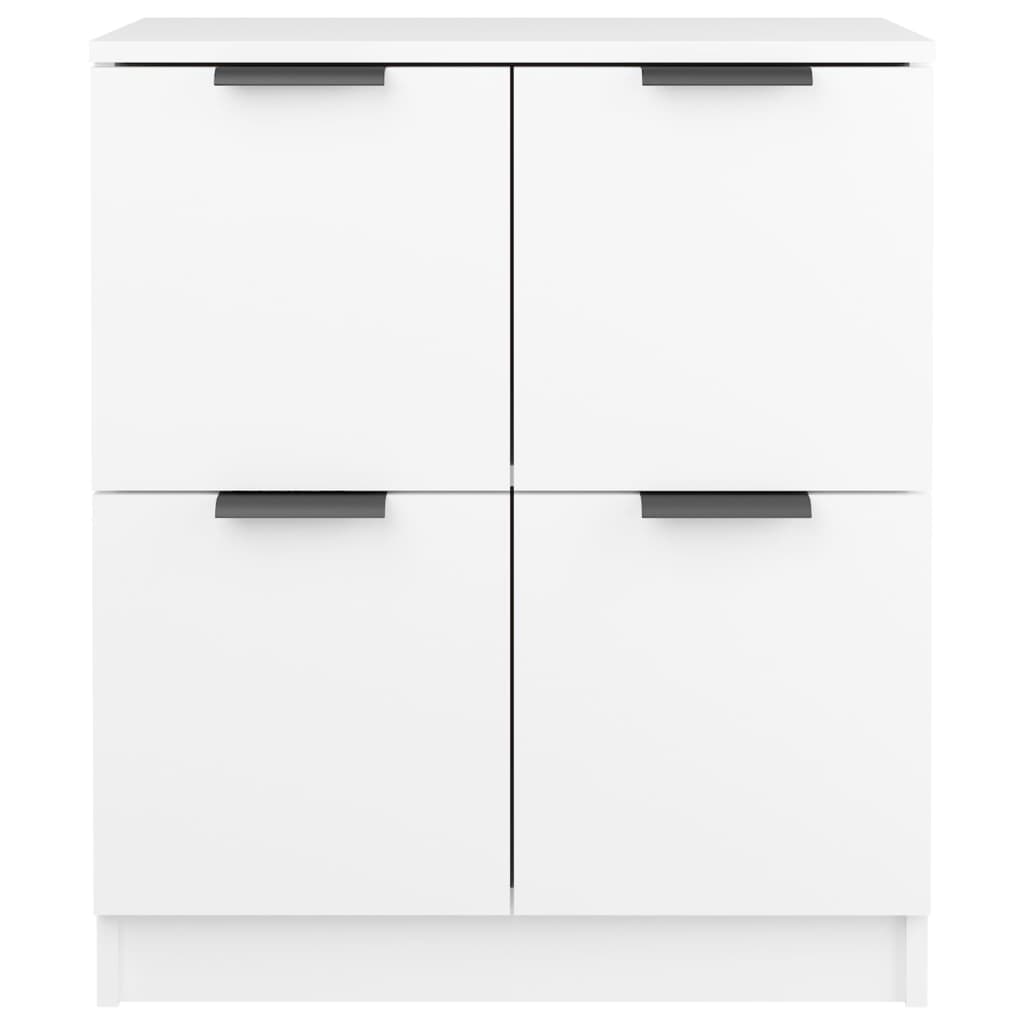 Skjenk Hvit 60X30X70 Cm Konstruert Tre