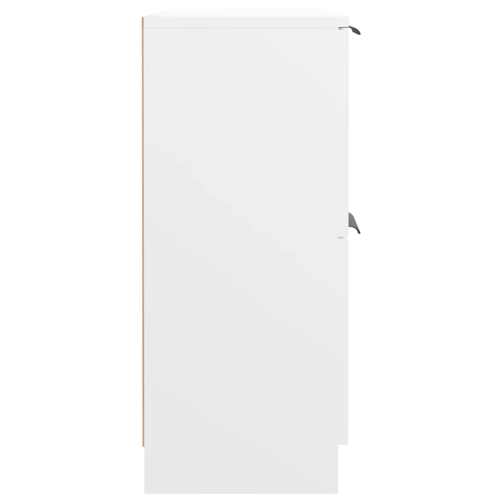 Skjenk Hvit 60X30X70 Cm Konstruert Tre