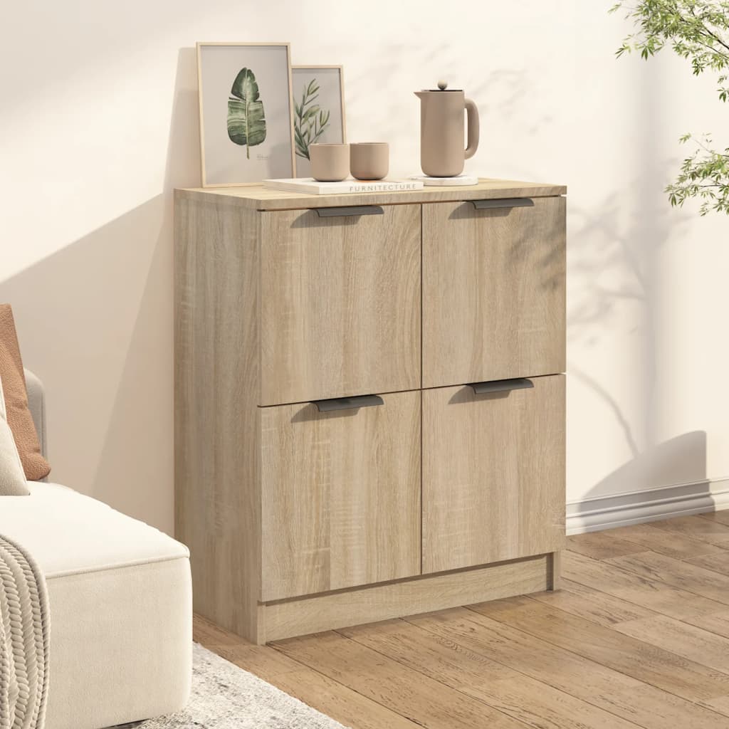 Skjenk Sonoma Eik 60X30X70 Cm Konstruert Tre