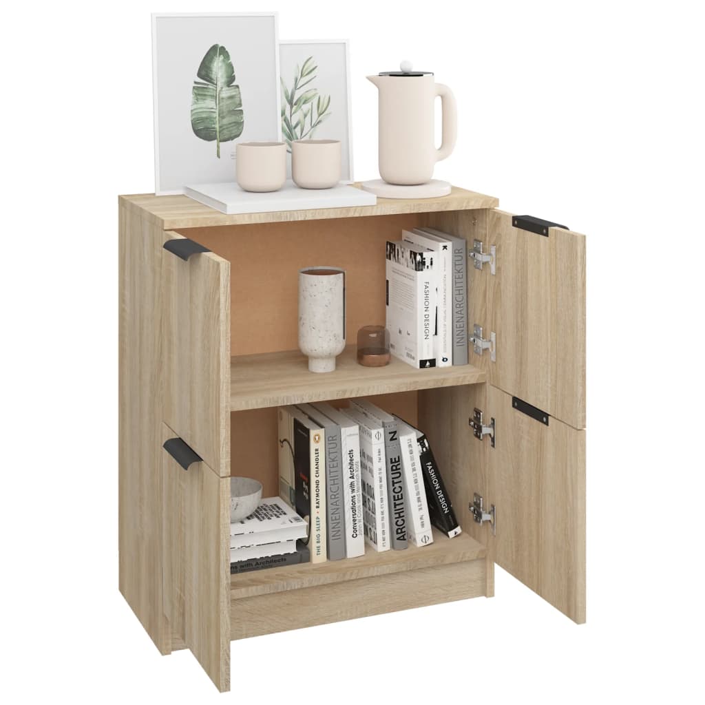 Skjenk Sonoma Eik 60X30X70 Cm Konstruert Tre