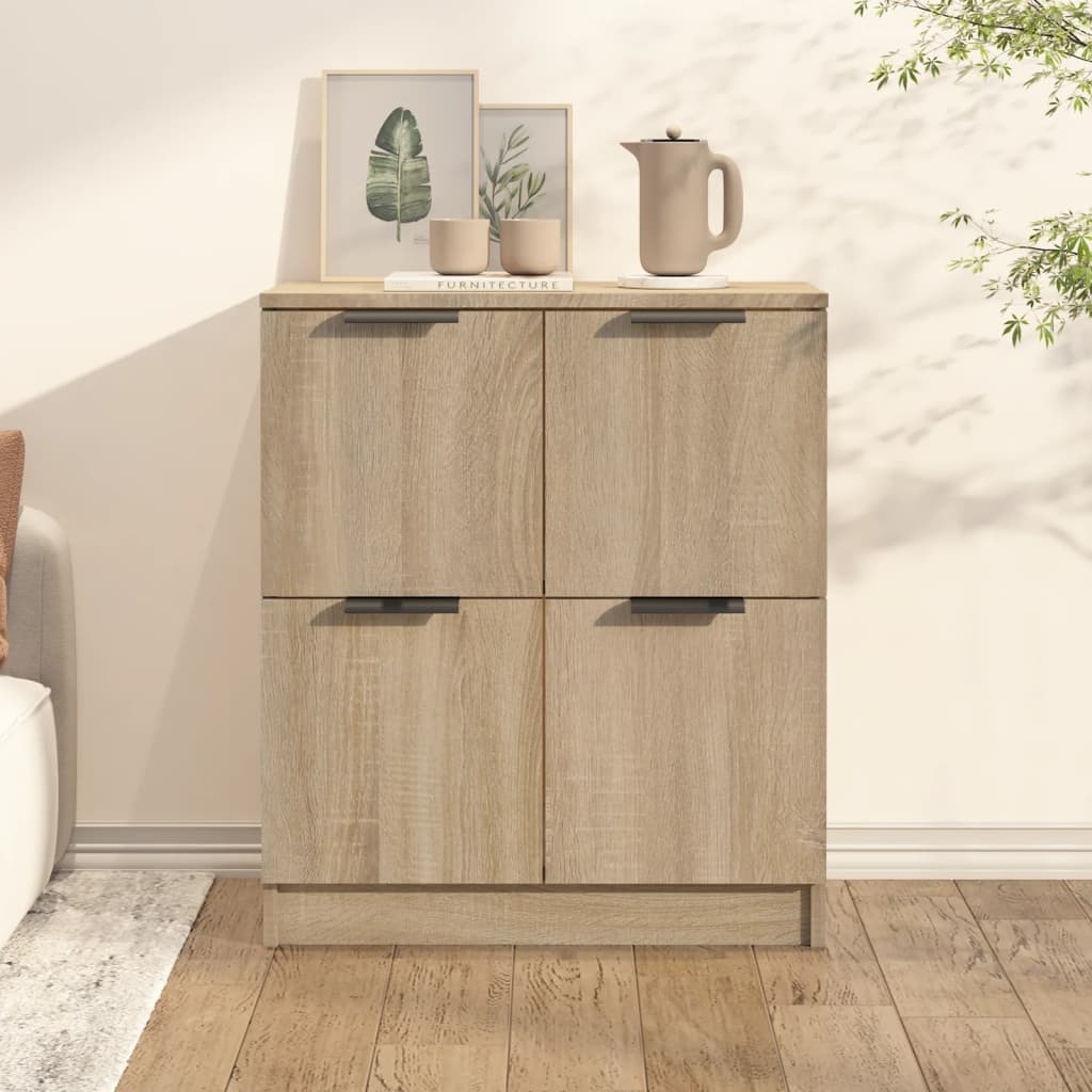 Skjenk Sonoma Eik 60X30X70 Cm Konstruert Tre