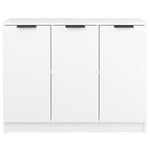 Skjenk Hvit 90,5X30X70 Cm Konstruert Tre