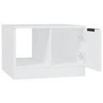 Salongbord Hvit 50X50X36 Cm Konstruert Tre