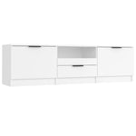 Tv-Skap Hvit 140X35X40 Cm Konstruert Tre