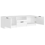 Tv-Skap Hvit 140X35X40 Cm Konstruert Tre
