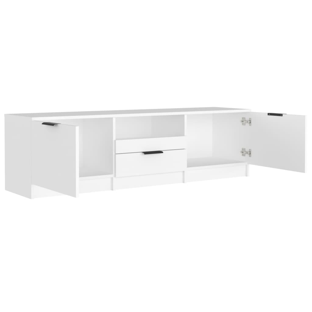Tv-Skap Hvit 140X35X40 Cm Konstruert Tre