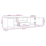 Tv-Skap Sonoma Eik 140X35X40 Cm Konstruert Tre