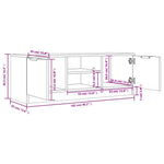 Tv-Benk Hvit 102X35X36,5 Cm Konstruert Tre