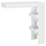 Veggmontert Barbord Hvit 102X45X103,5 Cm Konstruert Tre