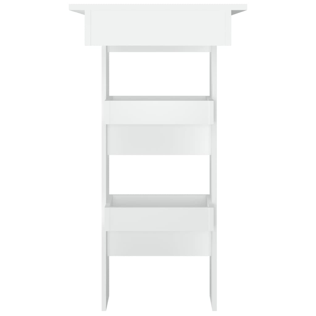 Veggmontert Barbord Hvit 102X45X103,5 Cm Konstruert Tre