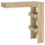 Veggmontert Barbord Sonoma Eik 102X45X103,5 Cm Konstruert Tre