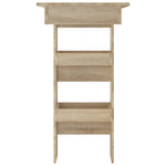 Veggmontert Barbord Sonoma Eik 102X45X103,5 Cm Konstruert Tre