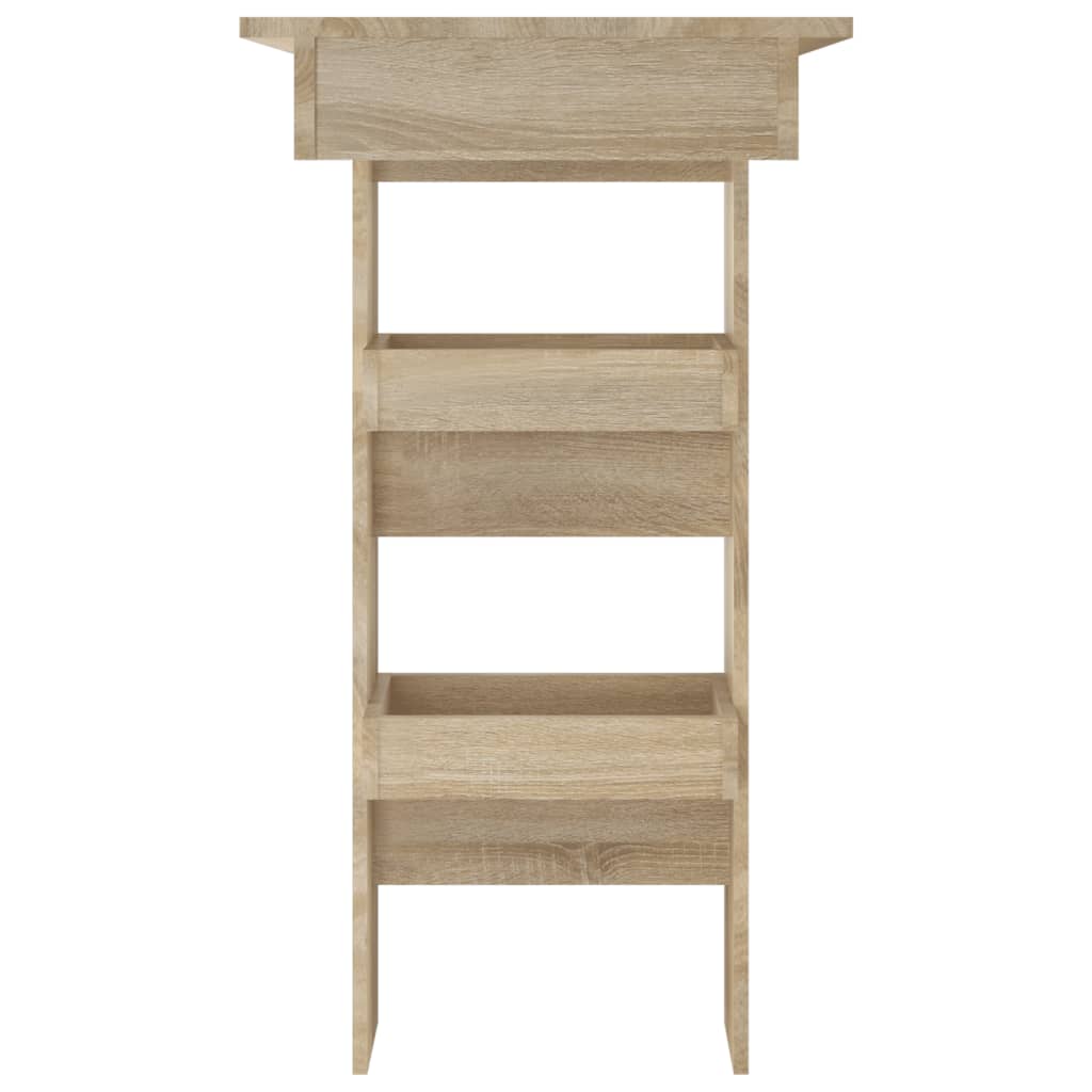 Veggmontert Barbord Sonoma Eik 102X45X103,5 Cm Konstruert Tre