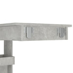 Veggmontert Barbord Betonggrå 102X45X103,5 Cm Konstruert Tre