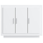 Skjenk Hvit 92X35X75 Cm Konstruert Tre