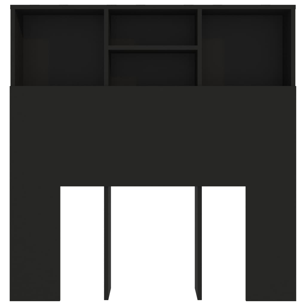 Sengegavlskap Svart 100X19X103,5 Cm