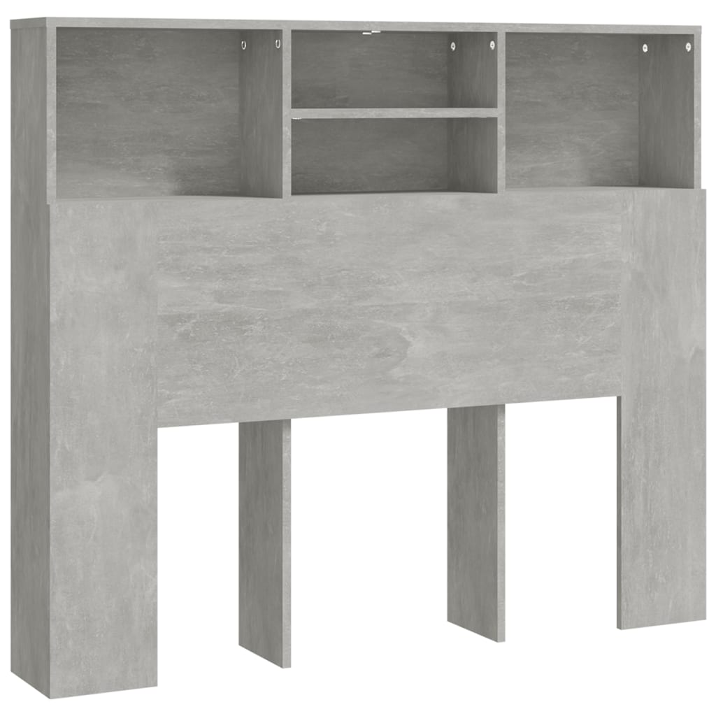 Sengegavlskap Betonggrå 120X19X103,5 Cm