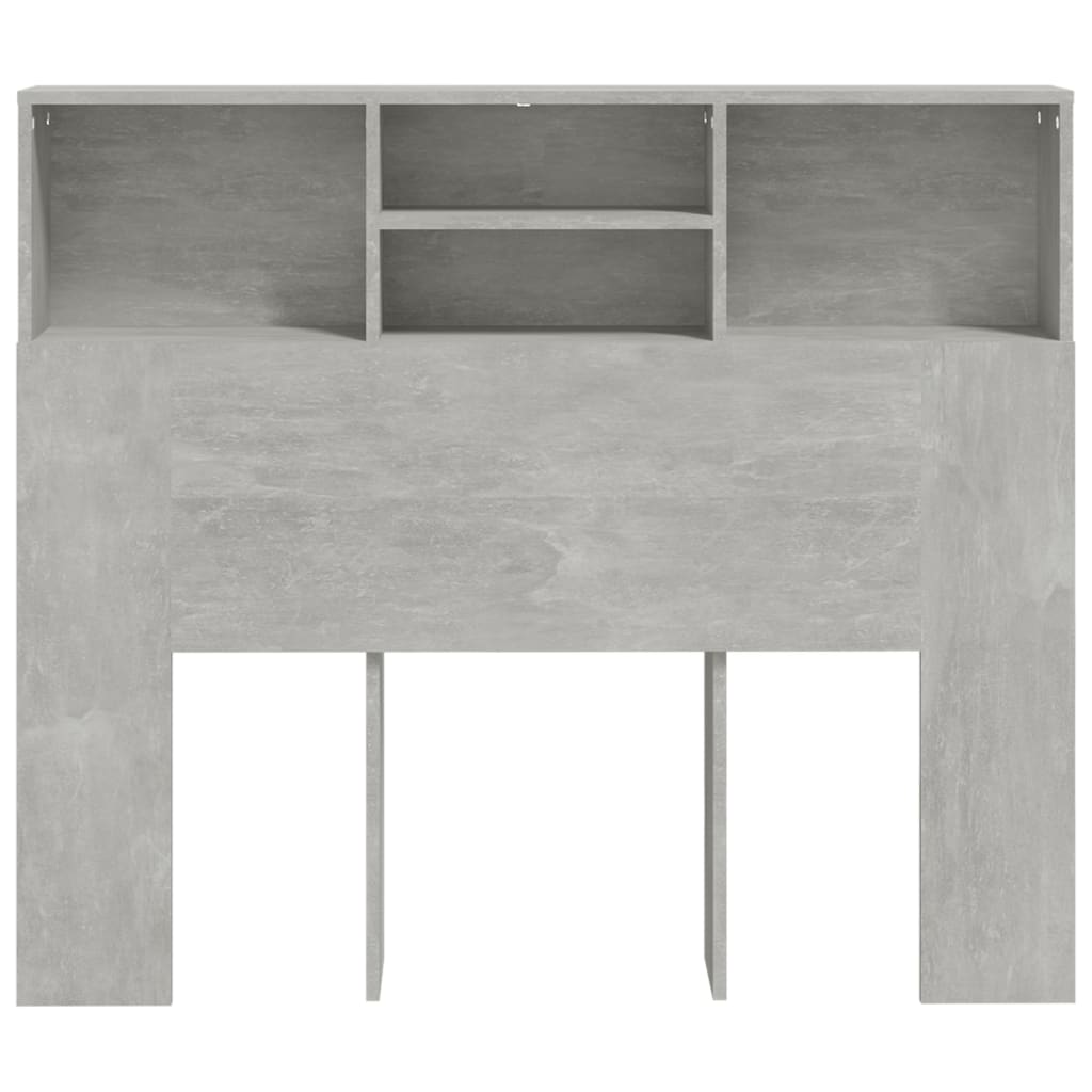 Sengegavlskap Betonggrå 120X19X103,5 Cm