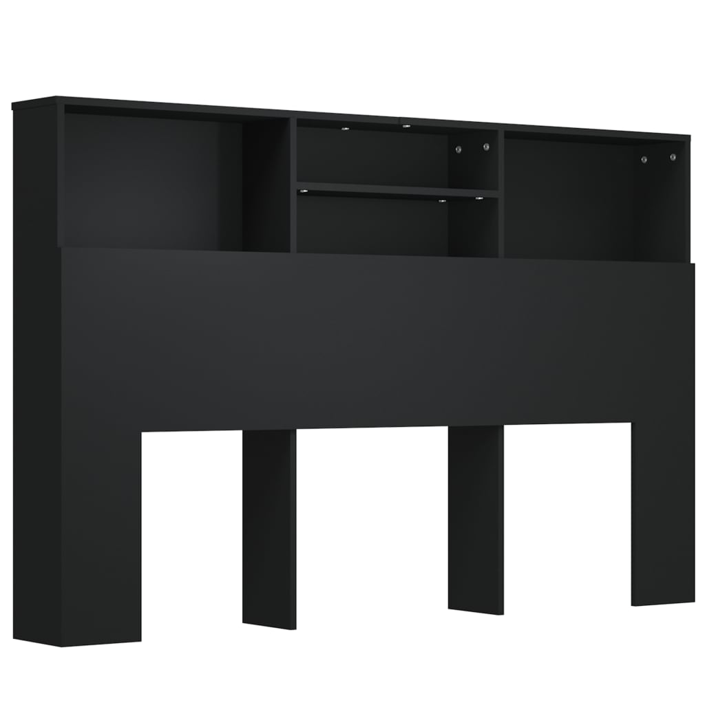 Sengegavlskap Svart 160X19X103,5 Cm