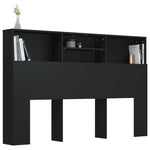 Sengegavlskap Svart 160X19X103,5 Cm