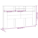 Sengegavlskap Sonoma Eik 180X19X103,5 Cm