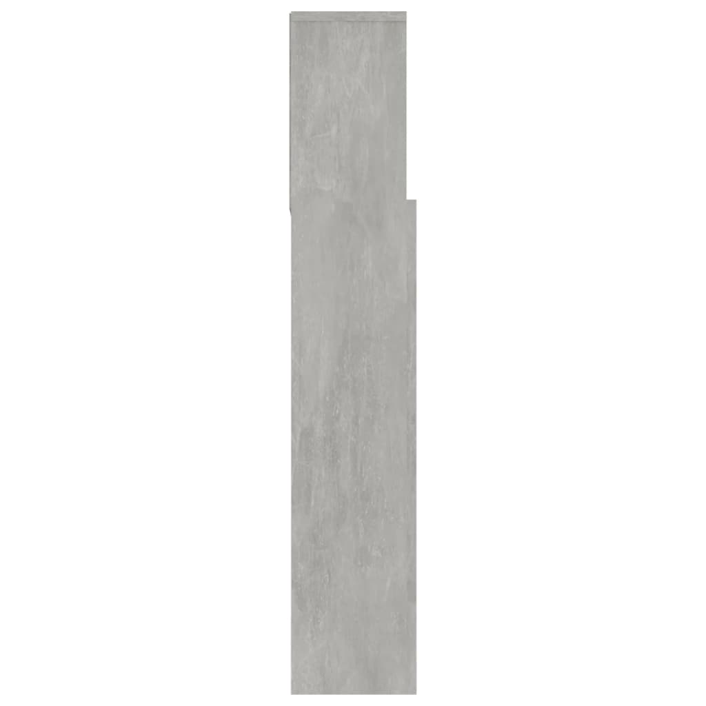 Sengegavlskap Betonggrå 180X19X103,5 Cm