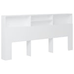 Sengegavlskap Hvit 220X19X103,5 Cm