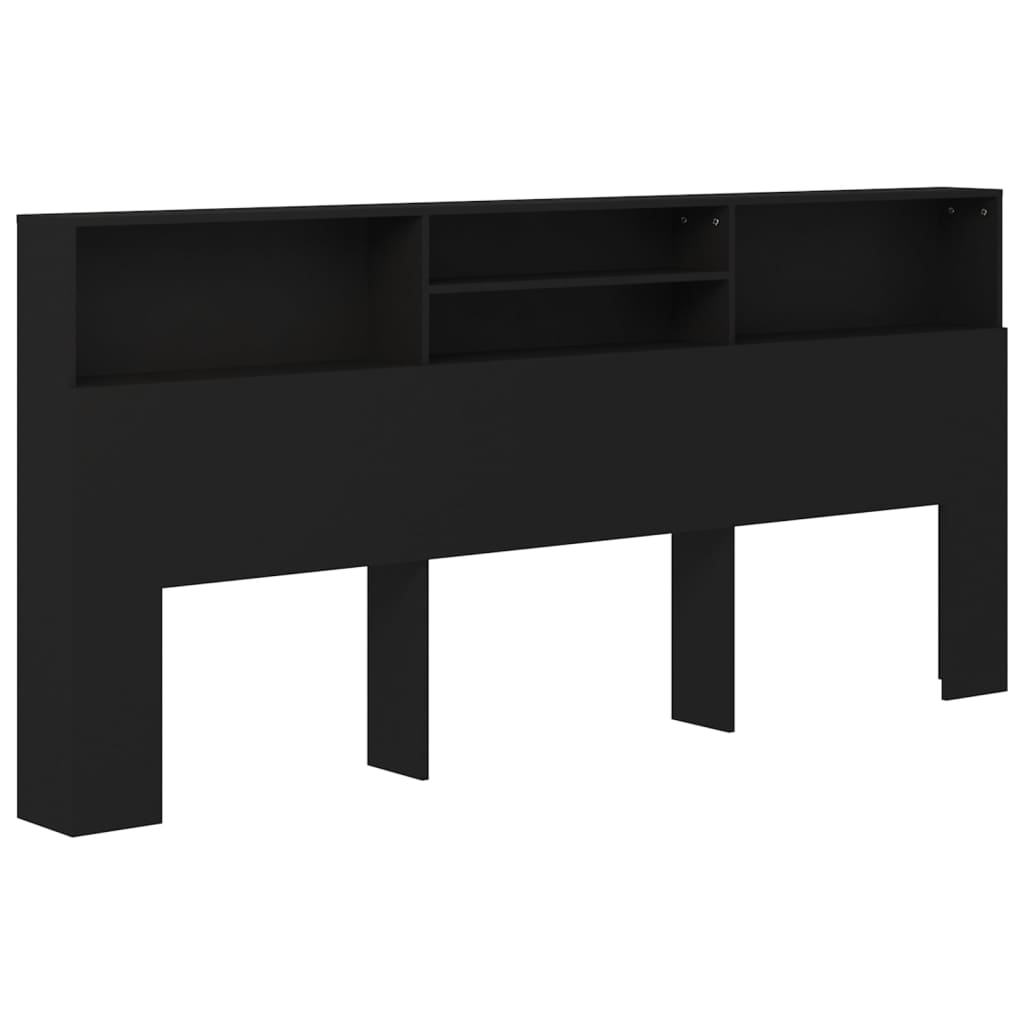 Sengegavlskap Svart 220X19X103,5 Cm