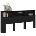 Sengegavlskap Svart 220X19X103,5 Cm