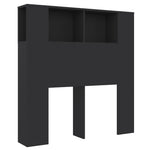 Sengegavlskap Svart 100X18,5X104,5 Cm