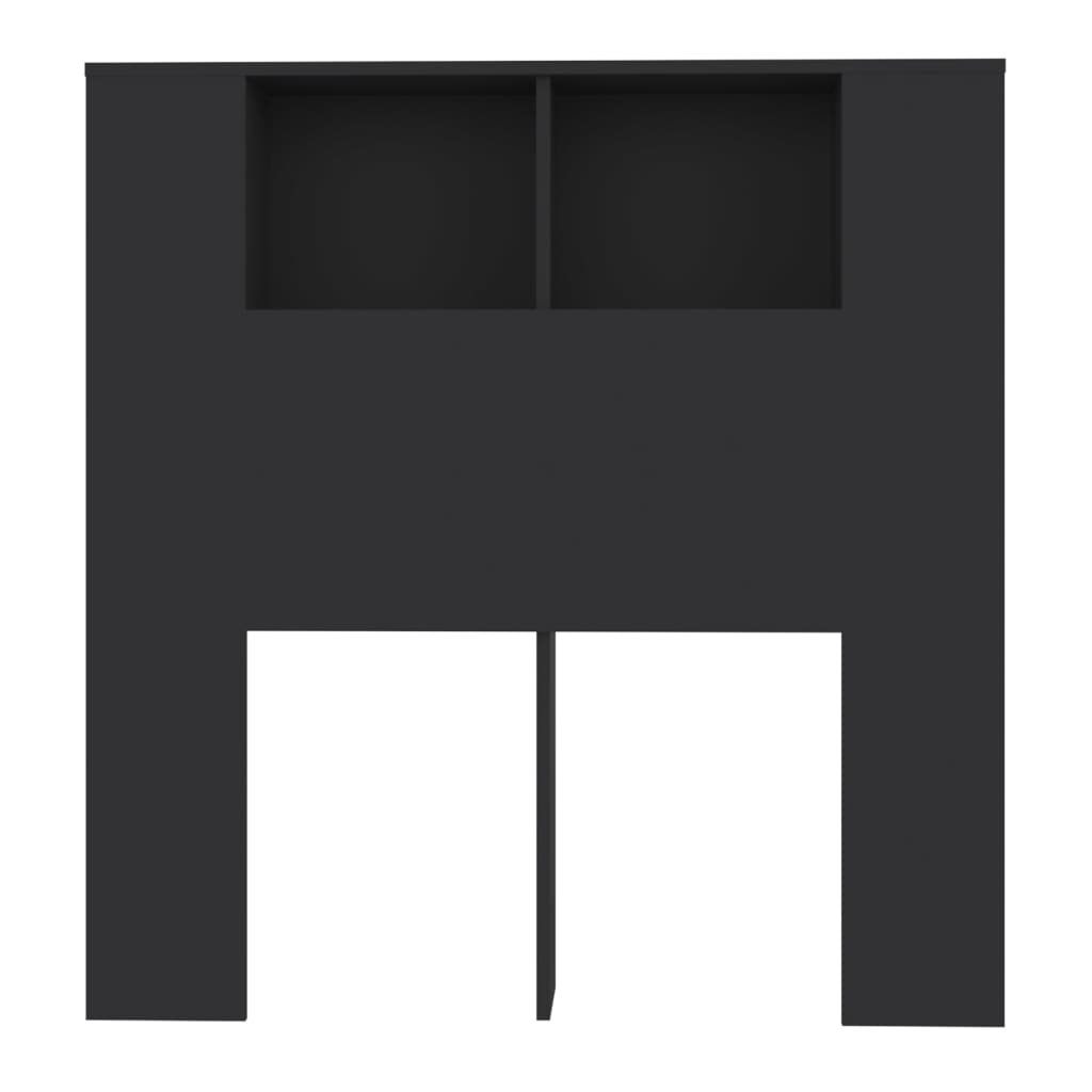 Sengegavlskap Svart 100X18,5X104,5 Cm