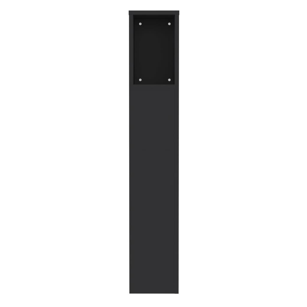 Sengegavlskap Svart 100X18,5X104,5 Cm