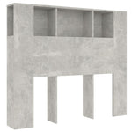 Sengegavlskap Betonggrå 120X18,5X102,5 Cm