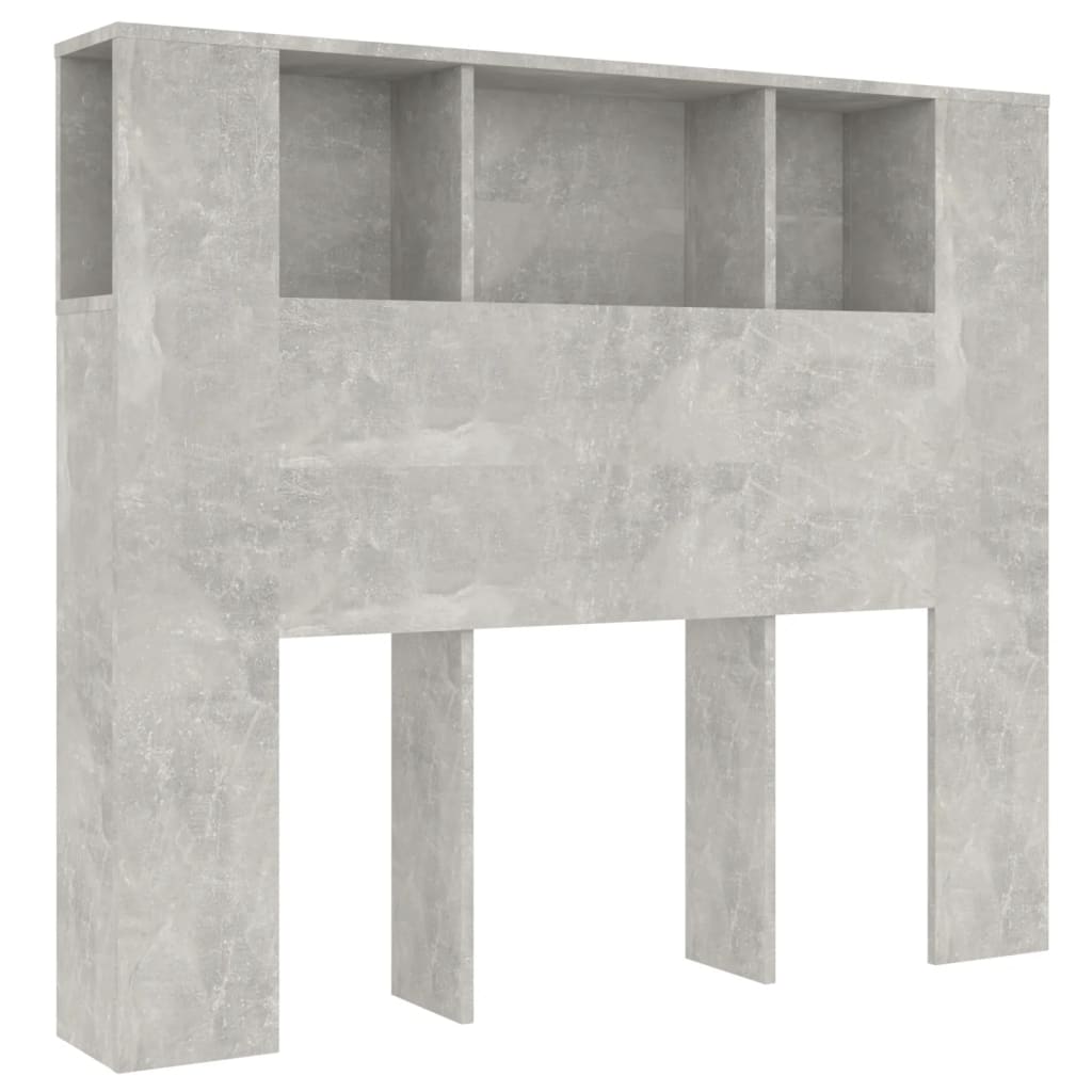 Sengegavlskap Betonggrå 120X18,5X102,5 Cm