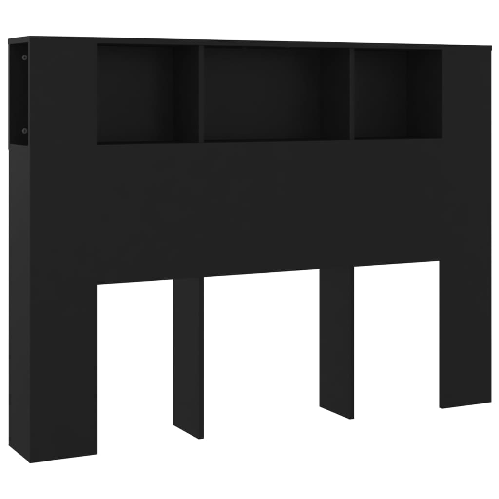 Sengegavlskap Svart 140X18,5X104,5 Cm