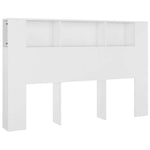 Sengegavlskap Hvit 160X18,5X104,5 Cm